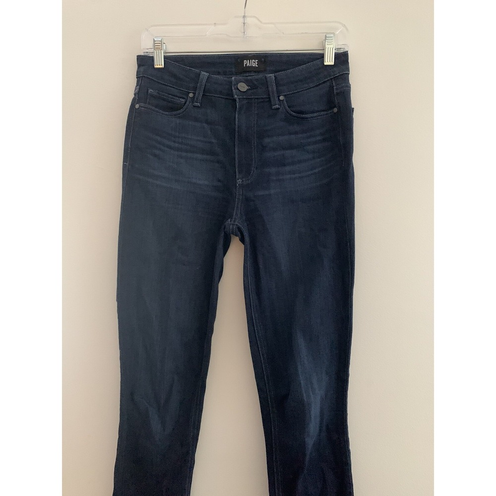 Paige Hoxton Mika Womens Skinny Ankle Jeans Blue 27 X 30.5 Denim Cotton Stretch